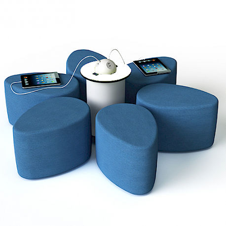Sedia contemporanea - SMART - WAVEinside - da interno / in tessuto / intelligente
