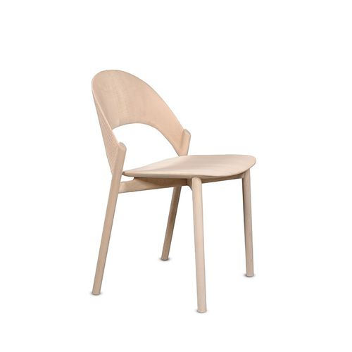 Sedia design scandinavo - SANA - Zanat - da interno / in legno massiccio / in noce