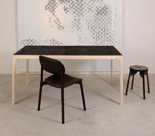Tavolo contemporaneo - UNNA - Zanat - in rovere / in legno massiccio / in noce