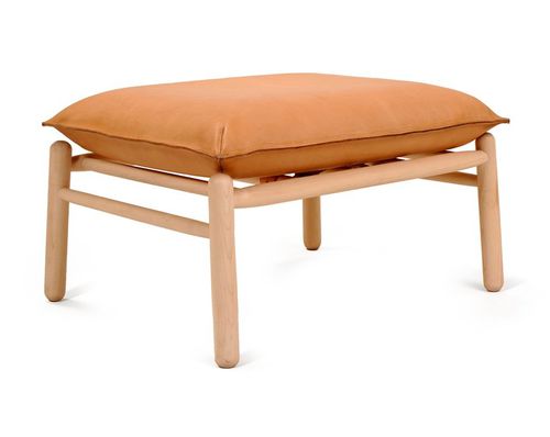 Poggiapiedi design scandinavo - IGMAN - Zanat - in pelle / in rovere / in noce