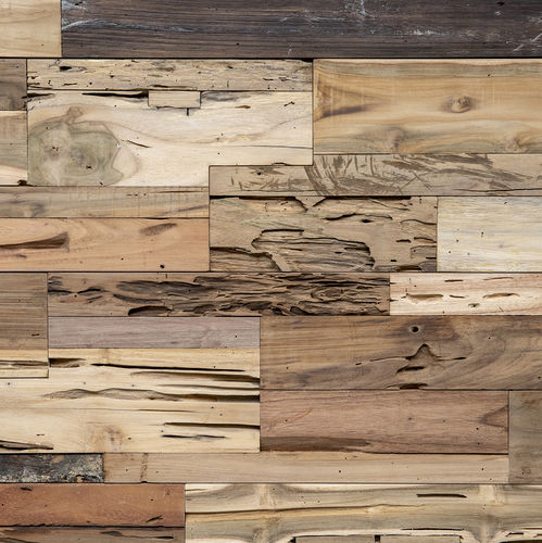 Lastra di paramento in legno - TEXEL - Teakwall - indoor / da incollare / per vecchio supporto