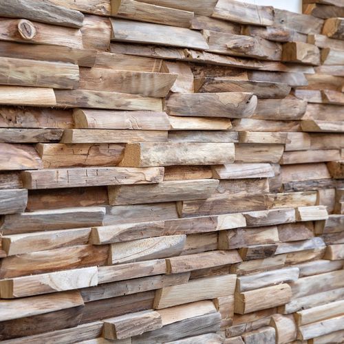Lastra di paramento in legno - ROOT - Teakwall - indoor / da incollare / per vecchio supporto