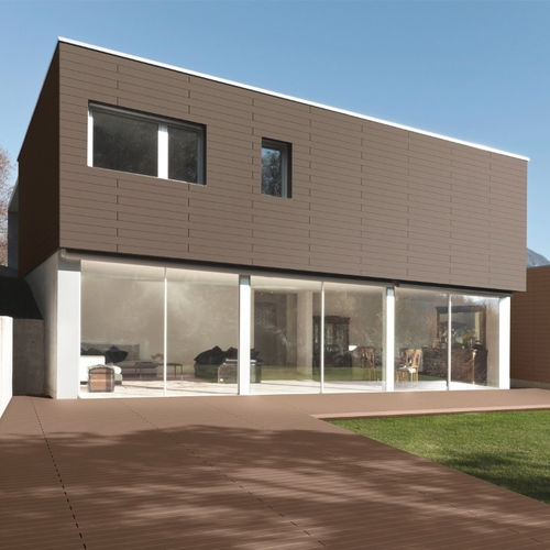 Rivestimento di facciata a doghe - CDECK® - IHT LDA - in composito / di lunga durata / con scanalature