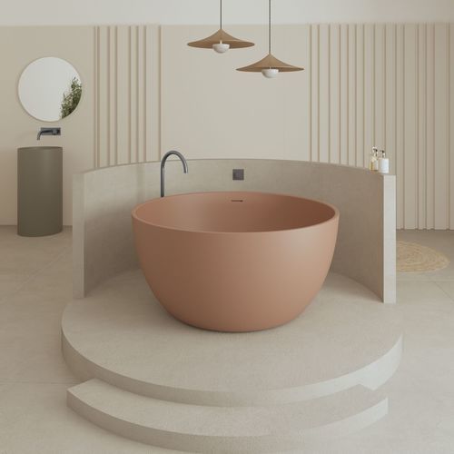 Vasca da bagno rotonda - Ocean - QUARE DESIGN - da appoggio / per ambiente abitativo / ad uso professionale