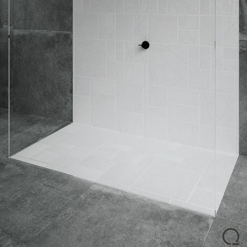 Piatto doccia rettangolare - Mondrian - QUARE DESIGN - da incasso / rasoterra / ultrapiatto