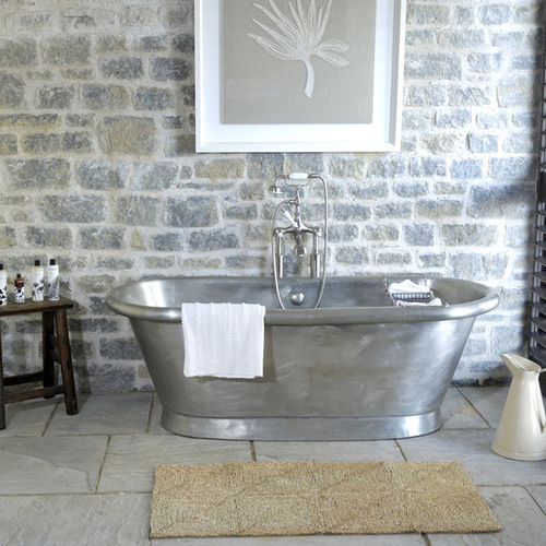 Vasca da bagno ovale - AEQUS SERIES - WILLIAM HOLLAND LTD - da appoggio / in rame / doppia