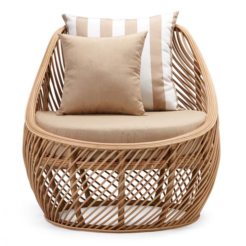 Poltrona contemporanea - BUTTERCUP : J11CH-0003 - Corner 43 Decor - in alluminio / in rattan sintetico / da giardino