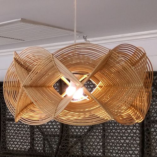 Lampada a sospensione - NARRA : C16LM-031 - Corner 43 Decor - in rattan / contemporanea / con cavo