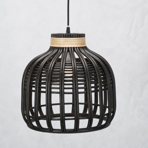 Lampada a sospensione - WIGG : P16LM-021/022/023  - Corner 43 Decor - in rattan / contemporanea / con cavo