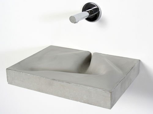Lavabo sospeso - VERTIGO - itaibaron - in calcestruzzo / per bambini / rettangolare