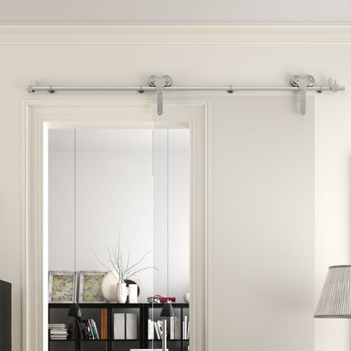 Sistema scorrevole in metallo - GIUMAX - Logli Massimo Spa - per porta / per porta in vetro