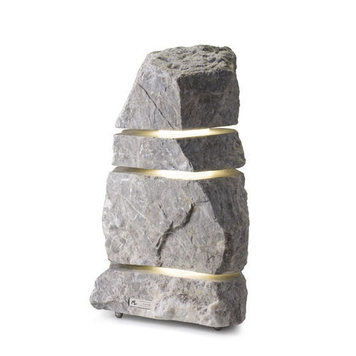 Lampada da pavimento - STONEHENGE - Essenze di Luce - in pietra naturale / contemporanea / con cavo