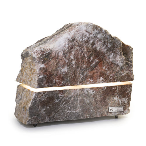 Lampada con cassa acustica da pavimento - MENHIR SOUND PRO - Essenze di Luce - in marmo / in pietra naturale / contemporanea
