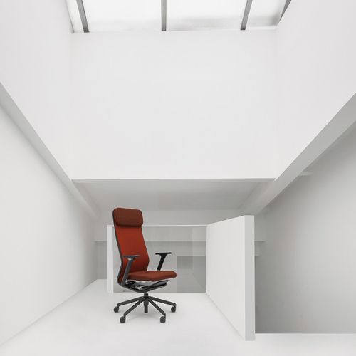 Poltrona direzionale contemporaneo - YOUTEAM - Nowy Styl - in pelle / in metallo / con poggiatesta