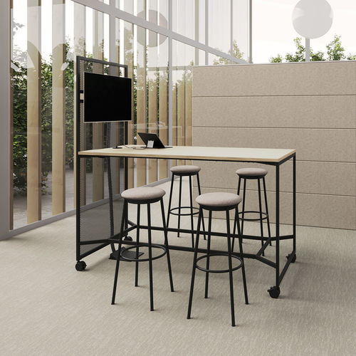 Tavolo da lavoro contemporaneo - OFFA - Nowy Styl - in legno / in filo metallico / con supporto in metallo