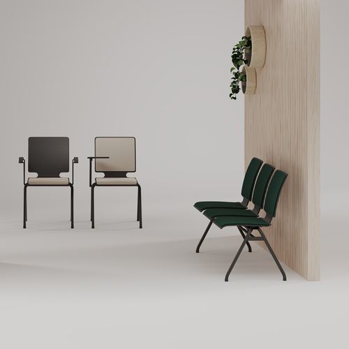 Sedia da conferenza contemporanea - AXO - Nowy Styl - da interno / in legno / in acciaio