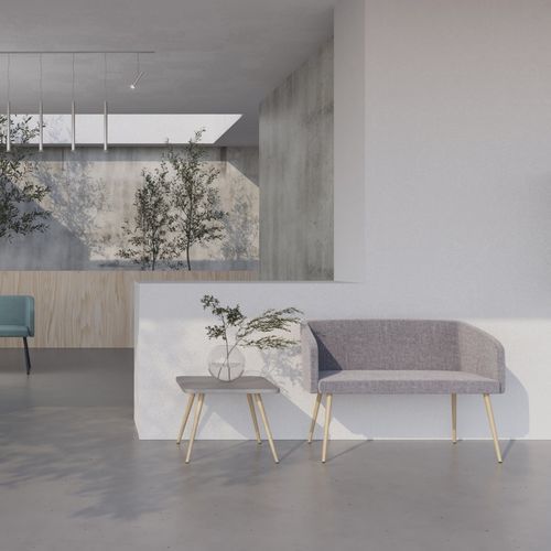 Divano contemporaneo - HELLO! - Nowy Styl - in tessuto / in pelle / con braccioli