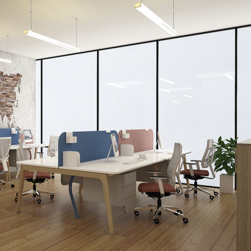 Scrivania per open space - LEVITATE - Nowy Styl - da terra / da 2-4 persone / contemporanea