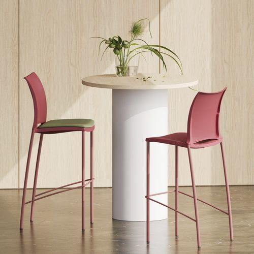 Sgabello da bar contemporaneo - &iexcl;HOLA! - Nowy Styl - in tessuto / con supporto in metallo / con 4 gambe