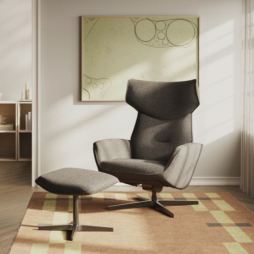 Poltrona design minimalista - OTULI - Nowy Styl - in tessuto / in metallo / imbottita