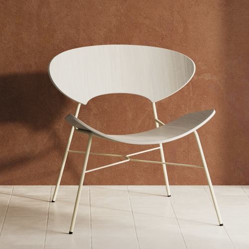 Poltrona contemporanea - KANU - Nowy Styl - in tessuto / in legno / in metallo