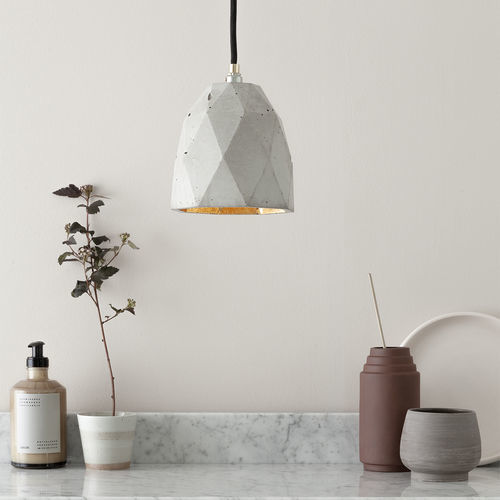 Lampada a sospensione - [T1] - GantLights - in calcestruzzo / contemporanea / con cavo
