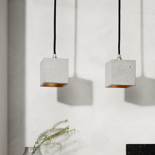 Lampada a sospensione - [B6] - GantLights - in calcestruzzo / design minimalista / con cavo