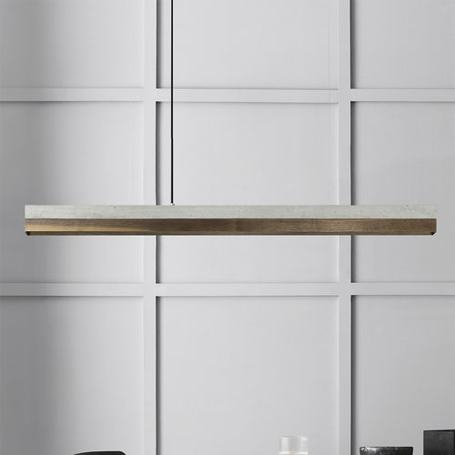 Lampada a sospensione - [C-serie]nut - GantLights - in noce / in calcestruzzo / design minimalista