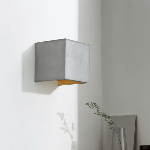 Applique design minimalista - [B3] - GantLights - da interno / in calcestruzzo / a cubo