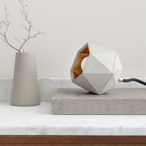 Lampada portatile - [T2]up - GantLights - in calcestruzzo / contemporanea / con cavo