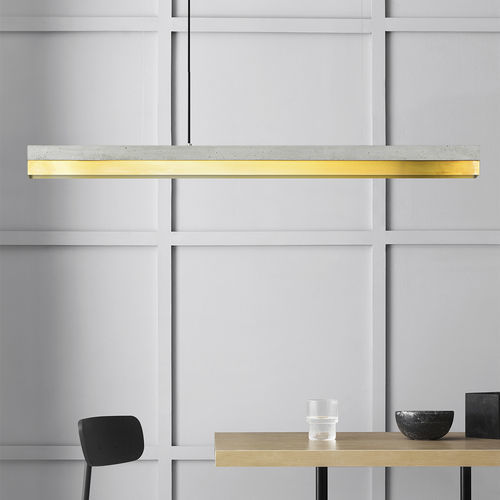 Lampada a sospensione - [C-serie] - GantLights - in ottone / in legno / in calcestruzzo