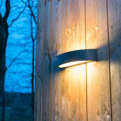 Applique contemporanea - CURVE - SG LIGHTING - da esterno / in alluminio / in vetro