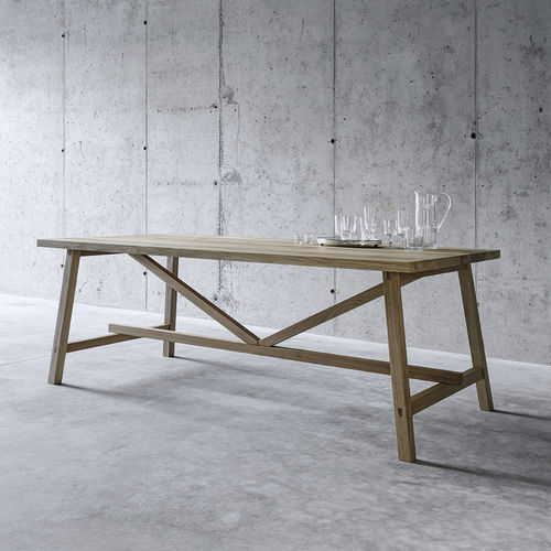 Tavolo contemporaneo - PIAZZALUNGA  - Fioroni Design - in rovere / rettangolare