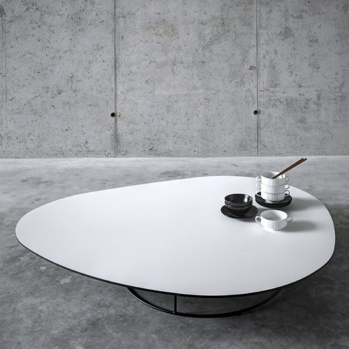 Tavolino basso contemporaneo - SOGLINO - Fioroni Design - in noce / in MDF / in castagno