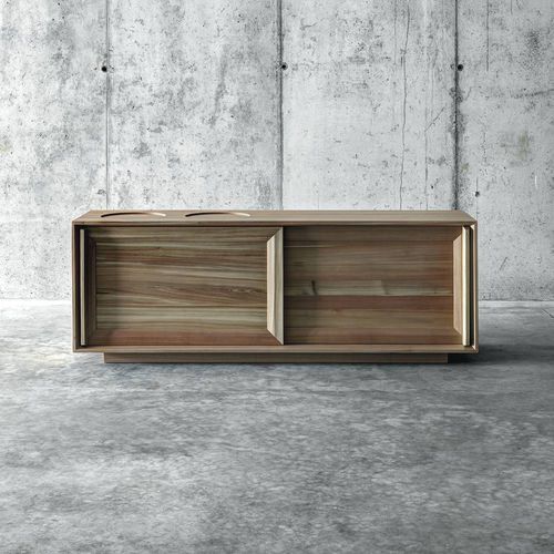 Credenza contemporanea - LARES - Fioroni Design - in legno massiccio / in larice