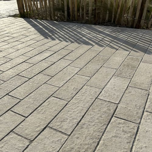 Pavé in pietra naturale - PAF08 - REPLIK - per esterni / per strade / fiammato