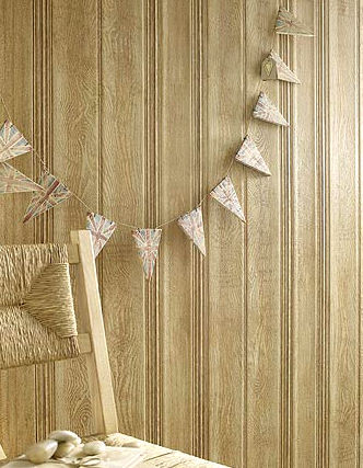 Rivestimento murale in linoleum - LINENFOLD - Lincrusta - testurizzato / aspetto legno / per uso residenziale