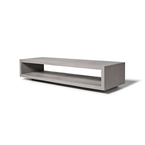 Mobile porta TV contemporaneo - MONOBLOC  - Lyon Béton - lowboard / in calcestruzzo fibrorinfrozato / grigio