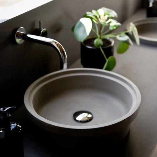 Lavabo da appoggio - BAK - Lyon Béton - in calcestruzzo / circolare / senza foro