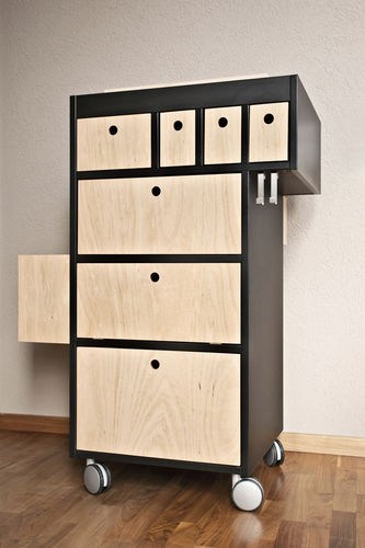 Mobile bar contemporaneo - SMART BUTLER - Ateliers Phi SA - in metallo / in legno