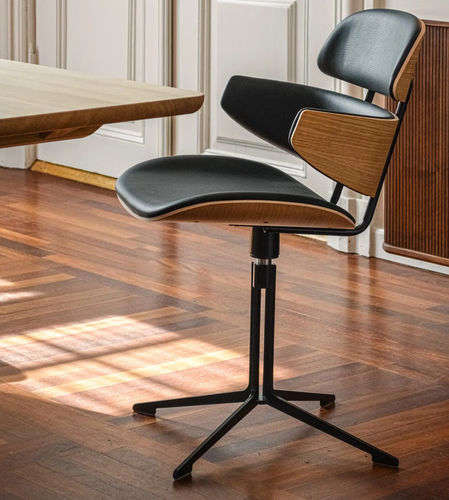 Sedia contemporanea - GM 586 Athene - Naver Collection - da interno / in pelle / in rovere