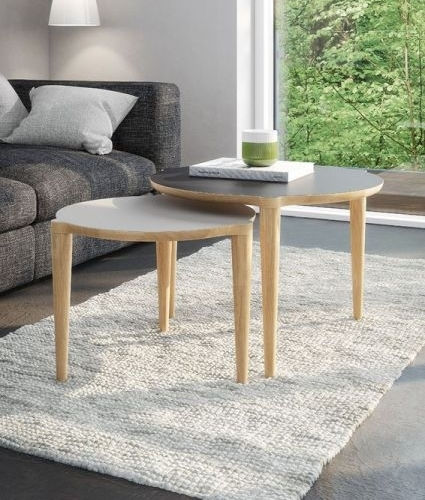 Tavolino basso contemporaneo - AK 510-552 - Naver Collection - in rovere / in noce / in frassino