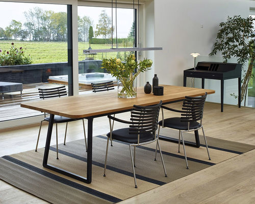 Tavolo da pranzo contemporaneo - GM 3600 Twist - Naver Collection - in rovere / in noce / in legno massiccio