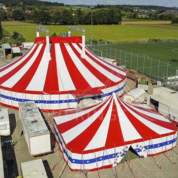 Tensostruttura su ossatura metallica - BIG TOPS - A Tre Alban Coverings S.r.l. - a membrana e funi / per copertura / con membrana in PVC