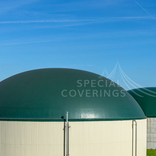 Tensostruttura a cupola - COVERS FOR BIOGAS - A Tre Alban Coverings S.r.l. - per copertura / con membrana in PVC / per applicazioni industriali