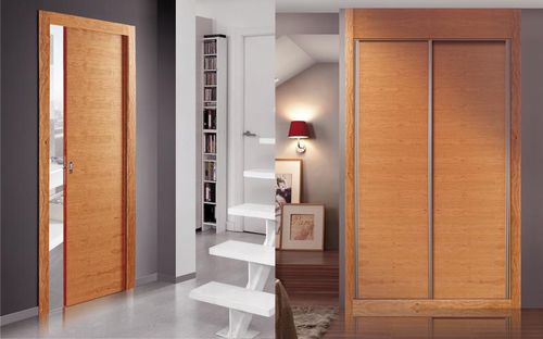 Porta da interno - HORIZONTAL MODEL CHERRY - NORMA DOORS - in legno / scorrevole / senza vetri