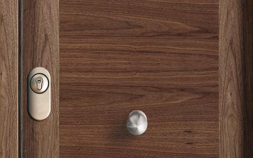 Porta da interno - H MODEL  - NORMA DOORS - in noce / battente / senza vetri