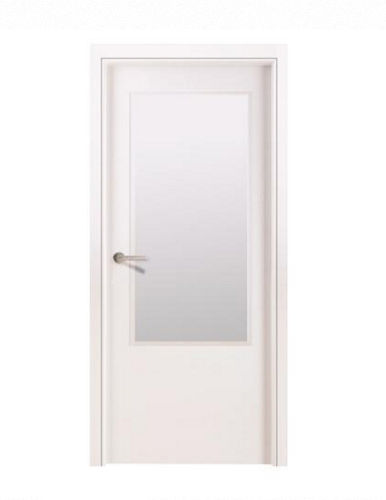Porta da interno - WHITE - NORMA DOORS - in legno / battente / semivetrata