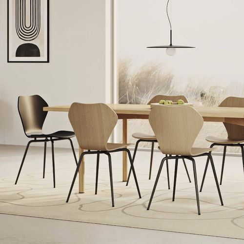 Sedia da pranzo contemporanea - KA237  - 366 Concept - da interno / in rovere / in legno compensato