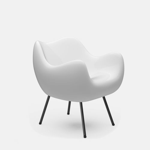 Poltrona contemporanea - RM58  - 366 Concept - in composito / in composito / bianca